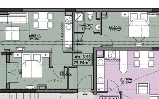 Moderne Wohnung im „Azimut“ mit ausgezeichneter Infrastruktur ID: 39804