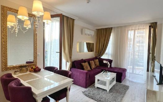 Schöne Zwei-Zimmer-Wohnung mit Meer- und Poolblick – Harmony 10–20, Sweti Wlas ID: 77881
