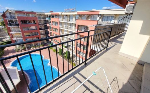 Drei-Zimmer-Wohnung mit Blick auf den Pool – Komplex „Sunset Beach 3“, Sonnenstrand ID: 91496