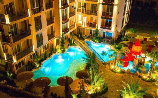 Zweizimmerwohnung mit Blick auf den Pool – Komplex „Romance Marine“, Sonnenstrand ID: 81149