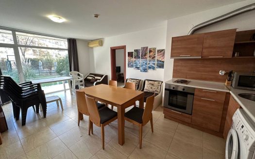 Drei-Zimmer-Wohnung mit eigenem Garten im Komplex Sun Village, Sonnenstrand ID: 78728