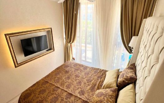 Schöne Zwei-Zimmer-Wohnung mit Meer- und Poolblick – Harmony 10–20, Sweti Wlas ID: 77881