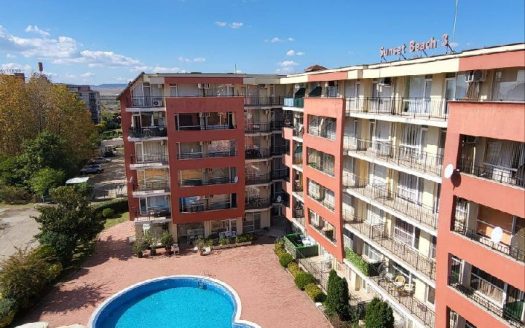 Drei-Zimmer-Wohnung mit Blick auf den Pool – Komplex „Sunset Beach 3“, Sonnenstrand ID: 91496