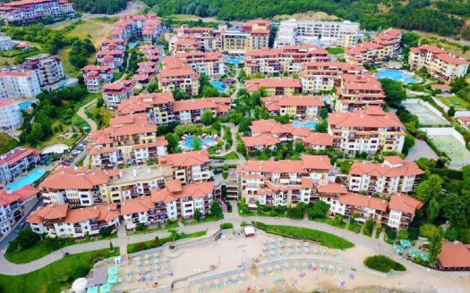 Zwei-Zimmer-Wohnung mit Meerblick im Komplex „Paradiesgarten“, Sveti Vlas ID: 79041