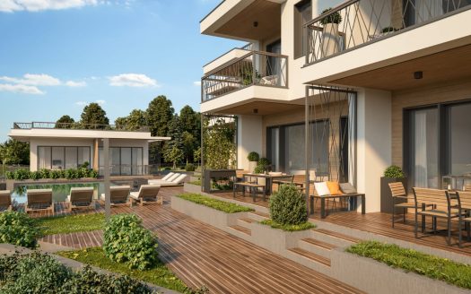 Reihenhäuser d’Zaro Villas mit Blick auf die Bucht in Sweti Wlas ID: 33585